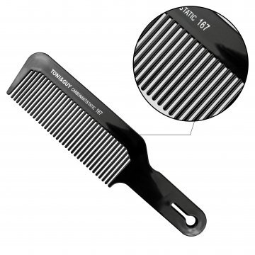 Гребень Carbon T&G черный с ручкой 167